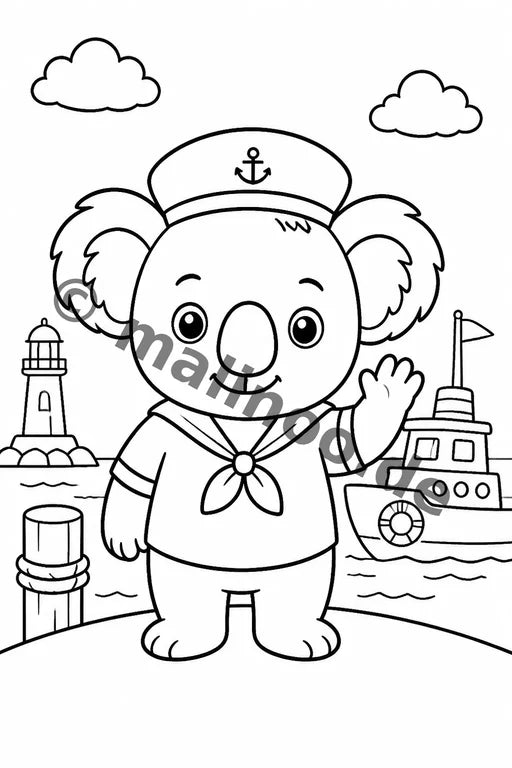 Koala's Malbuch 20 Ausmalbilder gedruckt+gebunden – Vorschaubild 10
