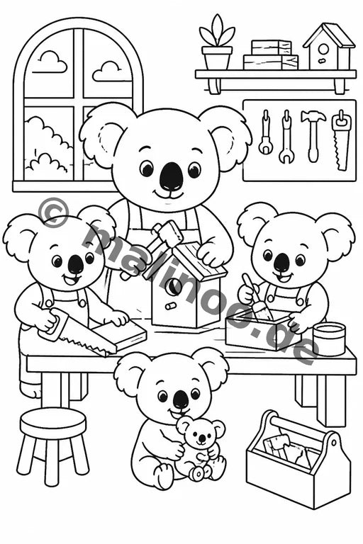 Koala's Malbuch 20 Ausmalbilder gedruckt+gebunden – Vorschaubild 4