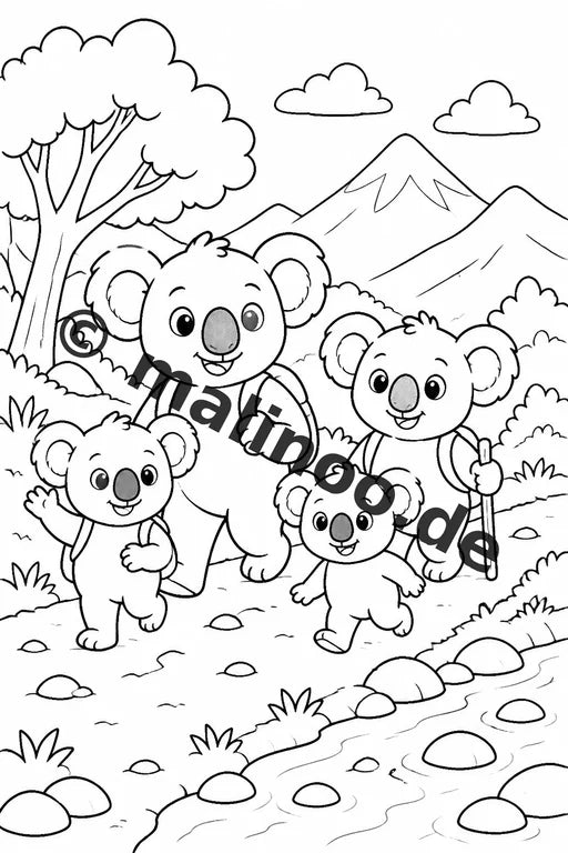 Koala's Malbuch 20 Ausmalbilder gedruckt und gebunden – Vorschaubild 6