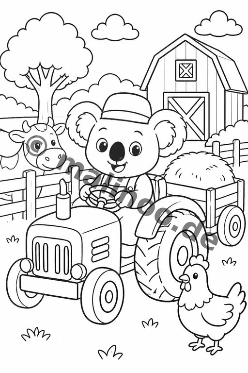 Koala's Malbuch 20 Ausmalbilder gedruckt+gebunden – Vorschaubild 7