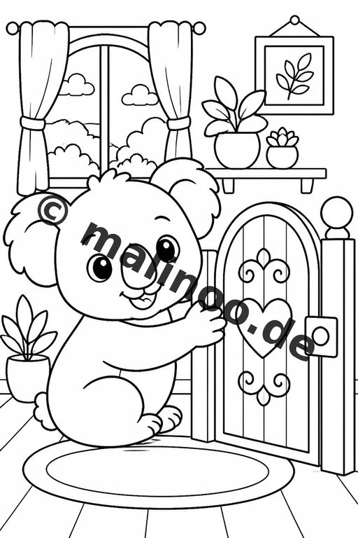Koala's Malbuch 20 Ausmalbilder gedruckt und gebunden – Vorschaubild 9