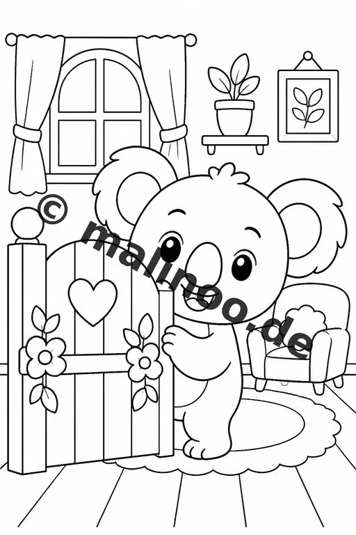Koala's Malbuch 20 Ausmalbilder gedruckt und gebunden – Vorschaubild 9