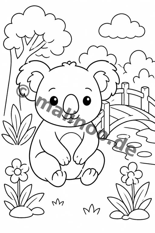 Koala's Malbuch 20 Ausmalbilder gedruckt+gebunden – Vorschaubild 9