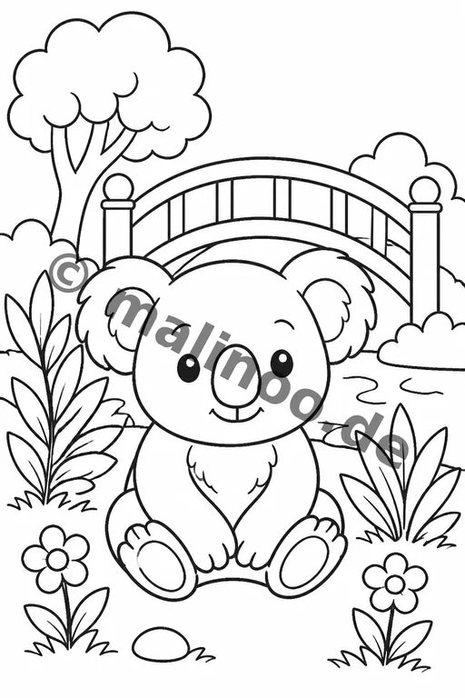 Koala's Malbuch 20 Ausmalbilder gedruckt+gebunden – Vorschaubild 9