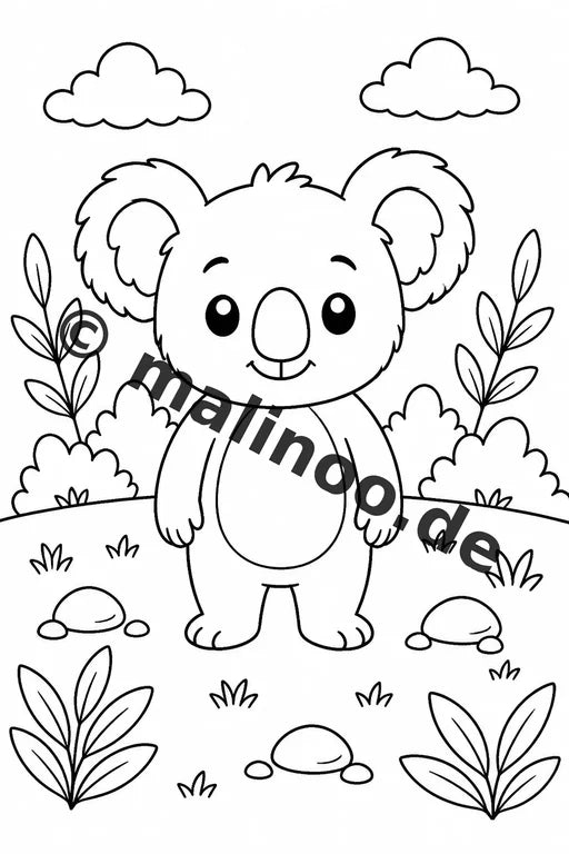 Koala's Malbuch 20 Ausmalbilder gedruckt, ungebunden – Vorschaubild 1