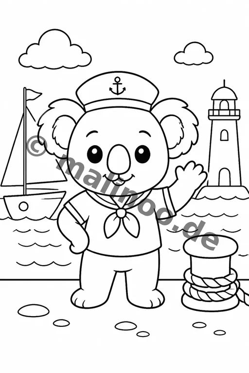 Koala's Malbuch 20 Ausmalbilder gedruckt+lose – Vorschaubild 10