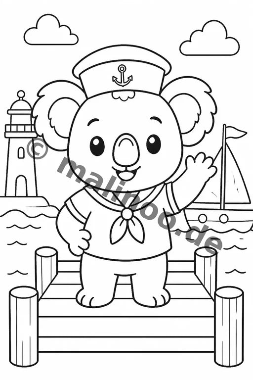 Koala's Malbuch 20 Ausmalbilder gedruckt+lose – Vorschaubild 10