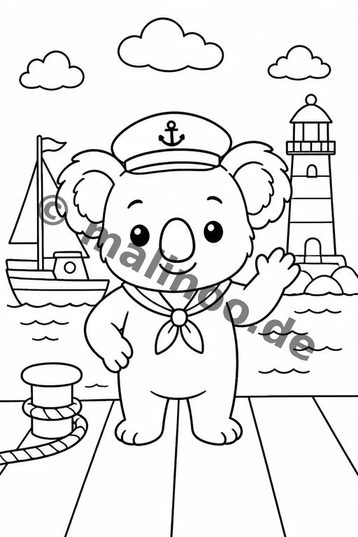 Koala's Malbuch 20 Ausmalbilder gedruckt+lose – Vorschaubild 10