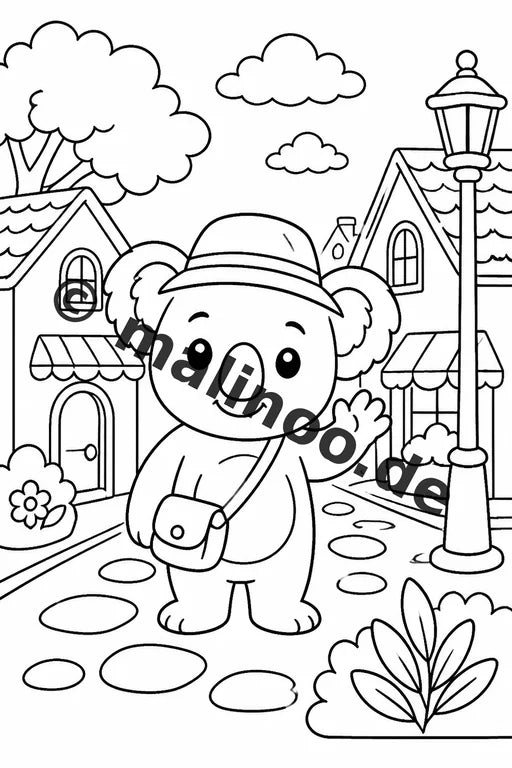Koala's Malbuch 20 Ausmalbilder gedruckt, ungebunden – Vorschaubild 3