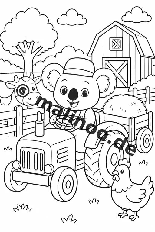 Koala's Malbuch 20 Ausmalbilder gedruckt, ungebunden – Vorschaubild 4