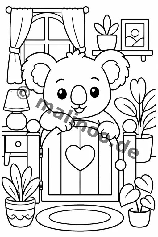 Koala's Malbuch 20 Ausmalbilder gedruckt+lose – Vorschaubild 6