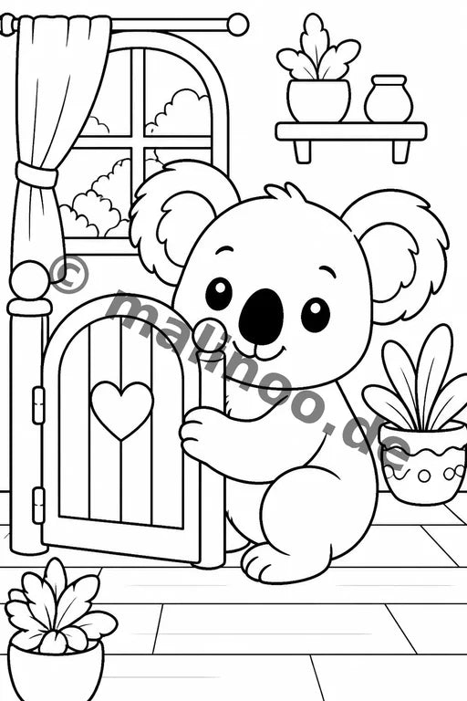 Koala's Malbuch 20 Ausmalbilder gedruckt+lose – Vorschaubild 6