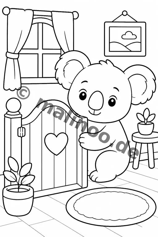 Koala's Malbuch 20 Ausmalbilder gedruckt+lose – Vorschaubild 6