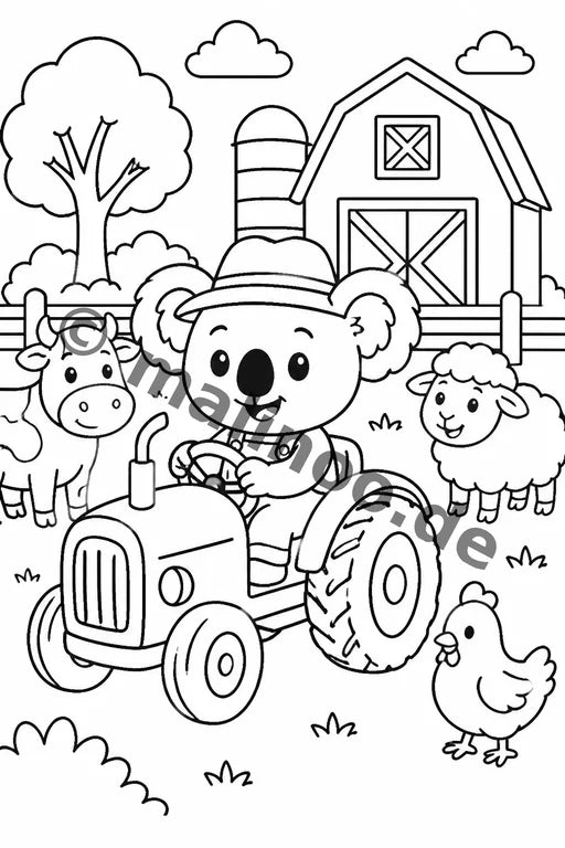 Koala's Malbuch 20 Ausmalbilder gedruckt+lose – Vorschaubild 7