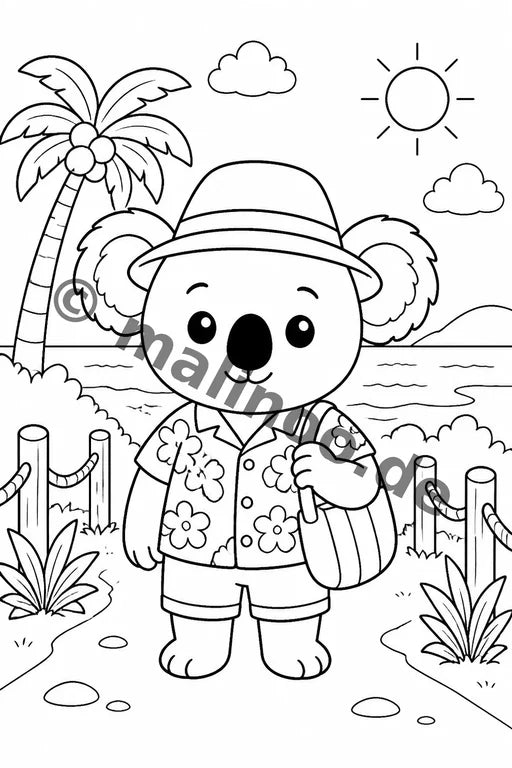 Koala's Malbuch 20 Ausmalbilder gedruckt+lose – Vorschaubild 8