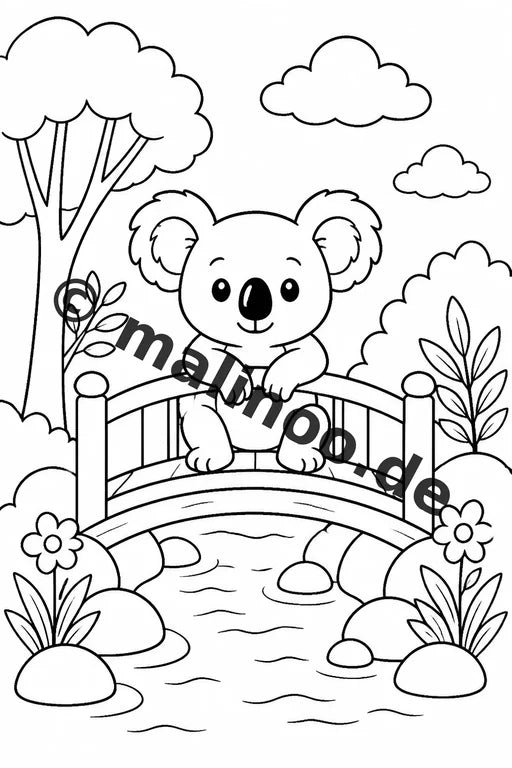 Koala's Malbuch 20 Ausmalbilder gedruckt, ungebunden – Vorschaubild 8