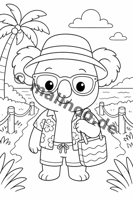 Koala's Malbuch 20 Ausmalbilder gedruckt+lose – Vorschaubild 8