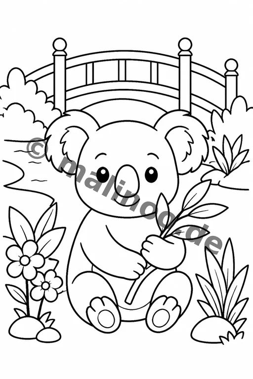Koala's Malbuch 20 Ausmalbilder gedruckt+lose – Vorschaubild 9