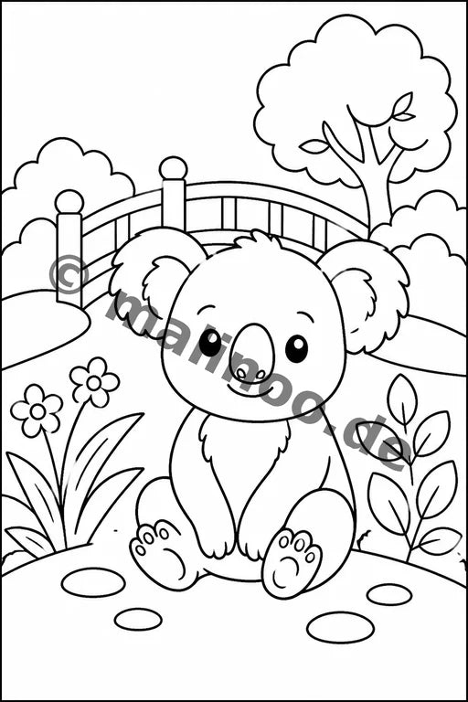 Koala's Malbuch 20 Ausmalbilder gedruckt+lose – Vorschaubild 9