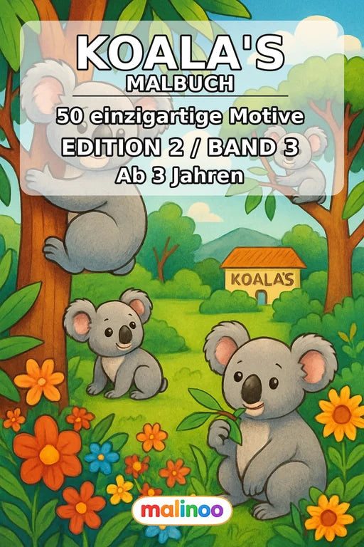 Koala's Malbuch 50 Ausmalbilder PDF Download – Cover