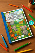 Koala's Malbuch 50 Ausmalbilder PDF Download – Mockup-Ansicht
