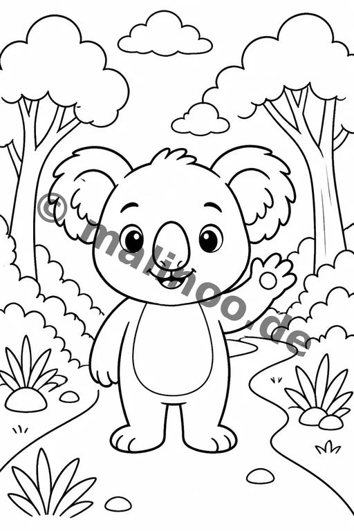Koala's Malbuch 50 Ausmalbilder PDF Download – Vorschaubild 3