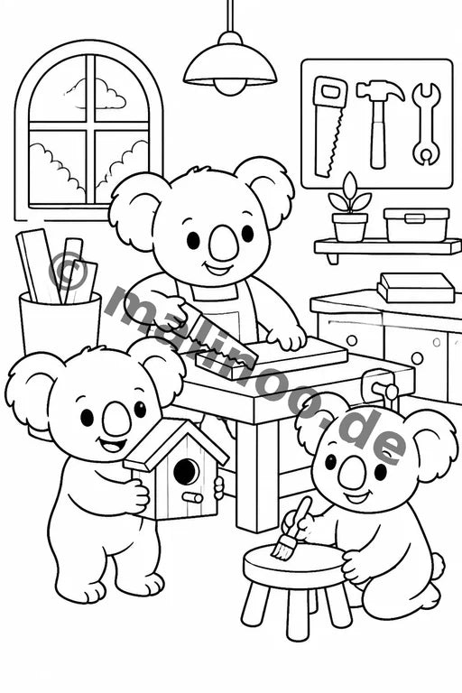 Koala's Malbuch 50 Ausmalbilder PDF Download – Vorschaubild 4
