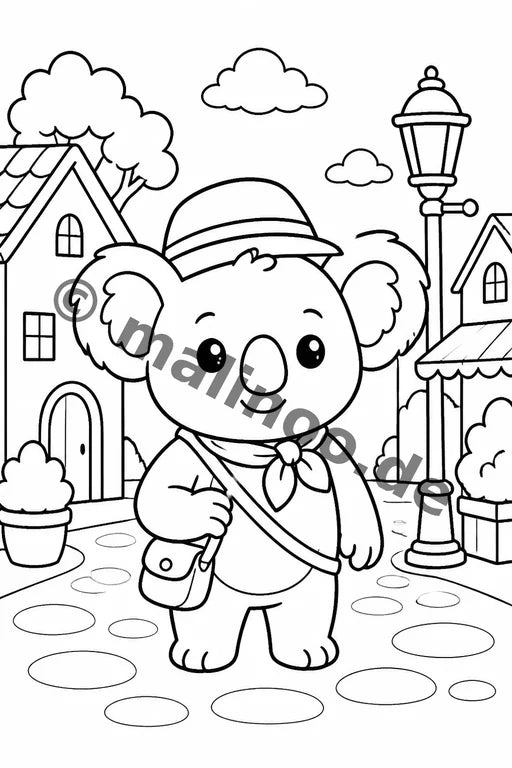 Koala's Malbuch 50 Ausmalbilder PDF Download – Vorschaubild 5