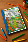 Koala's Malbuch 50 Ausmalbilder gedruckt+gebunden – Mockup-Ansicht