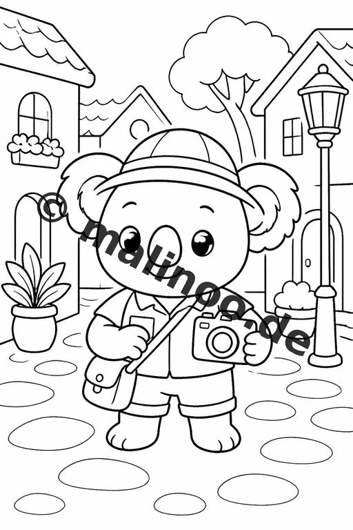 Koala's Malbuch 50 Ausmalbilder gedruckt und gebunden – Vorschaubild 3