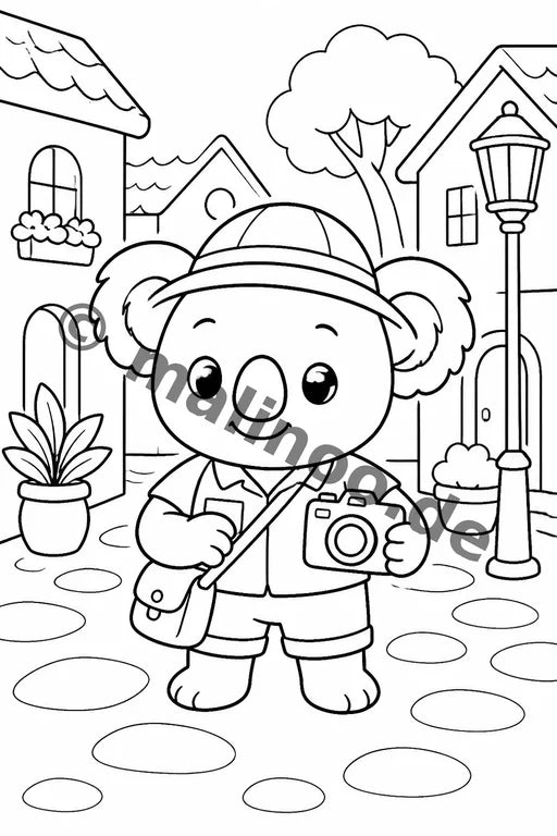 Koala's Malbuch 50 Ausmalbilder gedruckt+gebunden – Vorschaubild 5