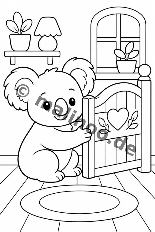 Koala's Malbuch 50 Ausmalbilder gedruckt+gebunden – Vorschaubild 6