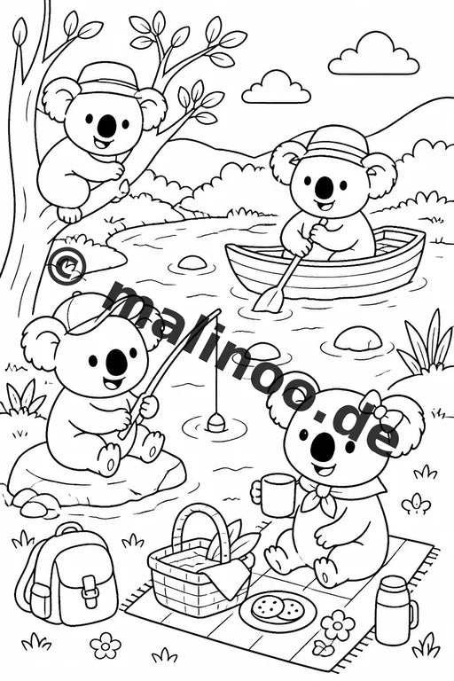 Koala's Malbuch 50 Ausmalbilder gedruckt und gebunden – Vorschaubild 7