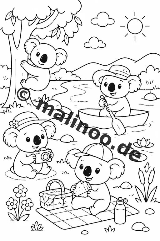 Koala's Malbuch 50 Ausmalbilder gedruckt und gebunden – Vorschaubild 7