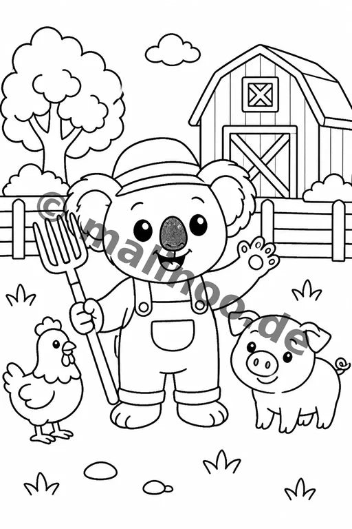 Koala's Malbuch 50 Ausmalbilder gedruckt+gebunden – Vorschaubild 7