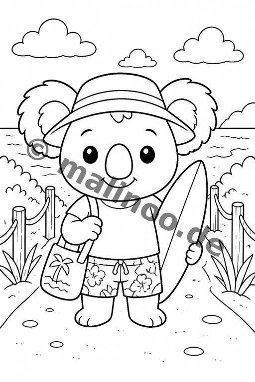 Koala's Malbuch 50 Ausmalbilder gedruckt+gebunden – Vorschaubild 8