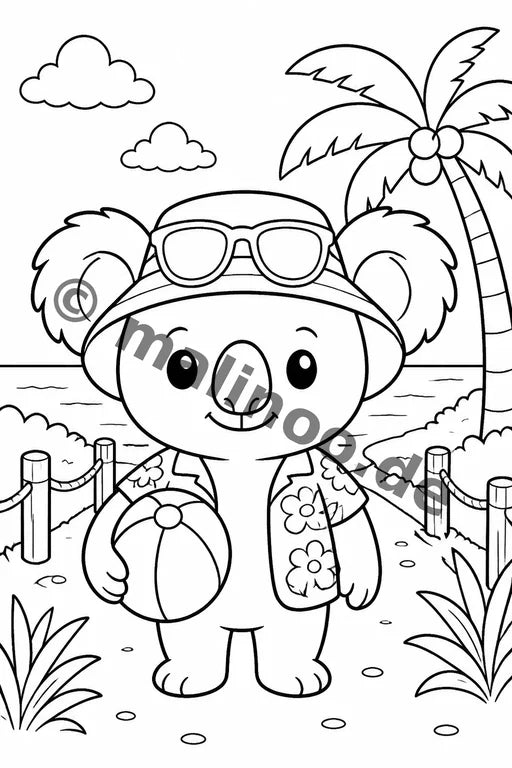 Koala's Malbuch 50 Ausmalbilder gedruckt+gebunden – Vorschaubild 8