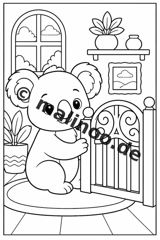 Koala's Malbuch 50 Ausmalbilder gedruckt und gebunden – Vorschaubild 9