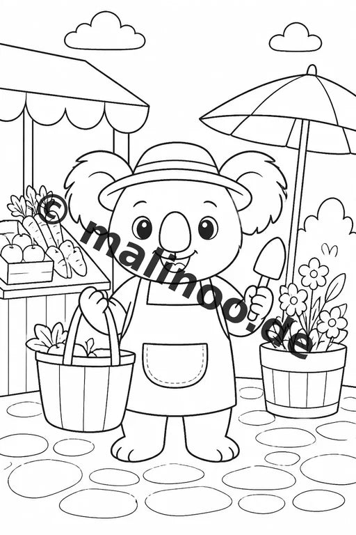 Koala's Malbuch 50 Ausmalbilder gedruckt, ungebunden – Vorschaubild 10