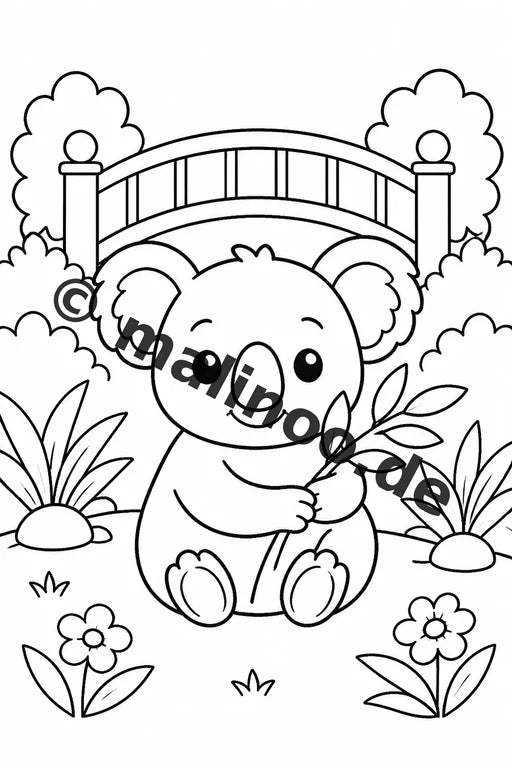 Koala's Malbuch 50 Ausmalbilder gedruckt, ungebunden – Vorschaubild 5