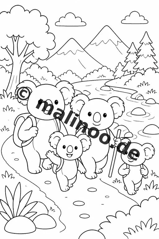 Koala's Malbuch 50 Ausmalbilder gedruckt, ungebunden – Vorschaubild 6