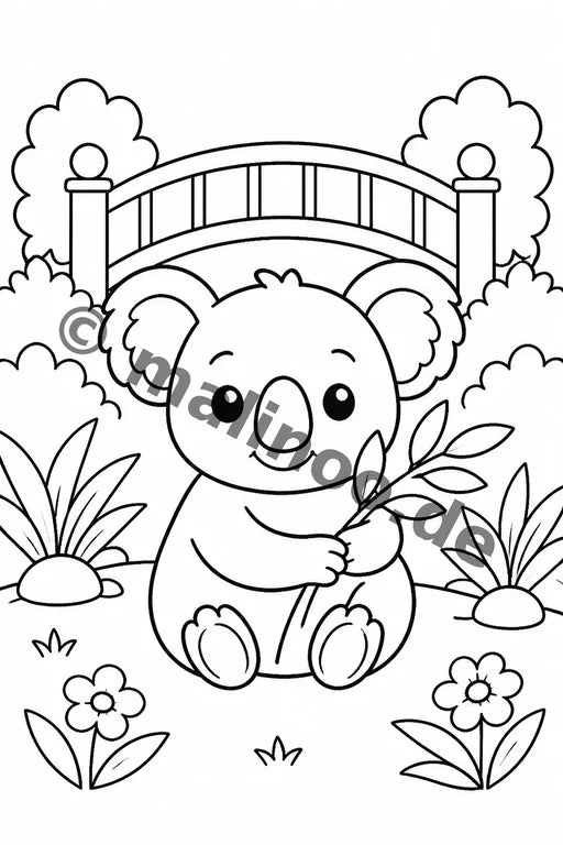 Koala's Malbuch 50 Ausmalbilder gedruckt+lose – Vorschaubild 9