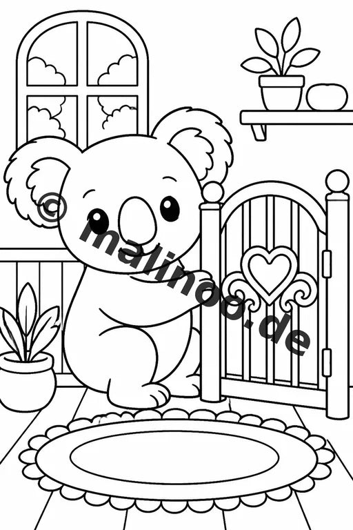 Koala's Malbuch 50 Ausmalbilder gedruckt, ungebunden – Vorschaubild 9