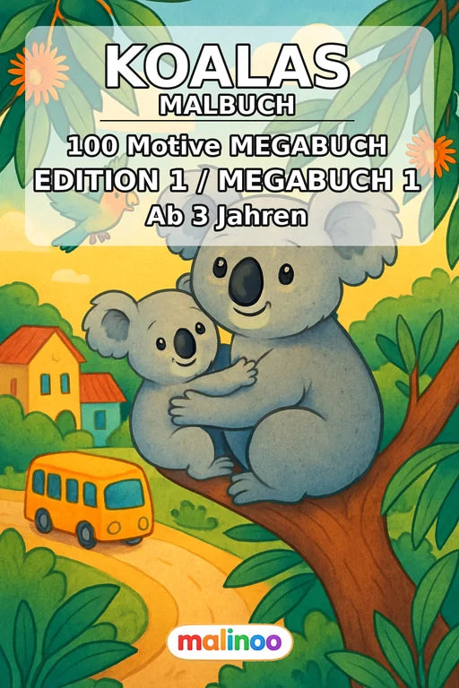 Koalas Malbuch 100 Ausmalbilder PDF Download – Cover