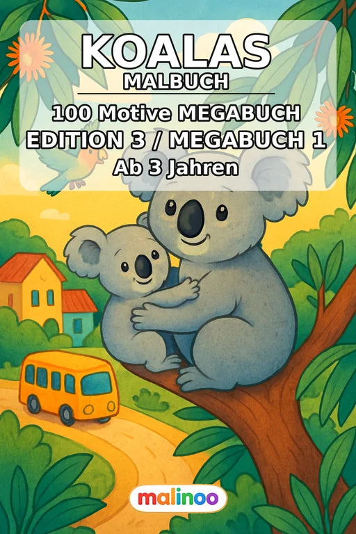 Koalas Malbuch 100 Ausmalbilder PDF Download – Cover