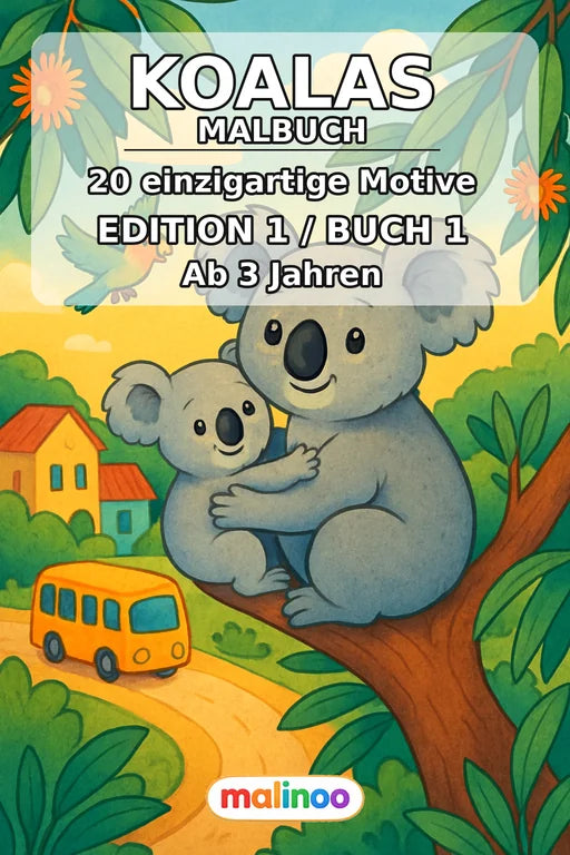 Koalas Malbuch 20 Ausmalbilder PDF Download – Cover