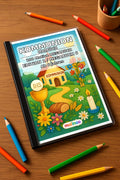 Kommunion Malbuch 100 Ausmalbilder gedruckt+gebunden – Mockup-Ansicht