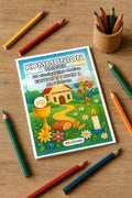 Kommunion Malbuch 20 Ausmalbilder gedruckt+gebunden – Mockup-Ansicht