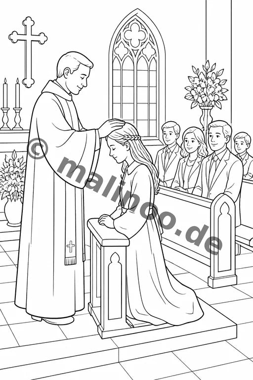 Konfirmation Malbuch 100 Ausmalbilder PDF Download – Vorschaubild 2