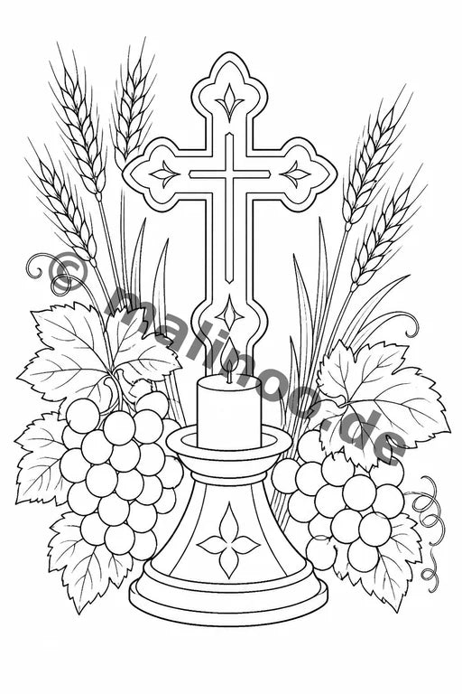 Konfirmation Malbuch 100 Ausmalbilder PDF Download – Vorschaubild 5